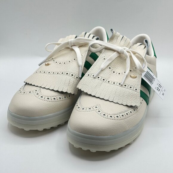 Mens Adidas Coursecup SL Sz12 Spikeless Golf Shoes Chalk White/Green IH8436 NEW - Picture 2 of 8